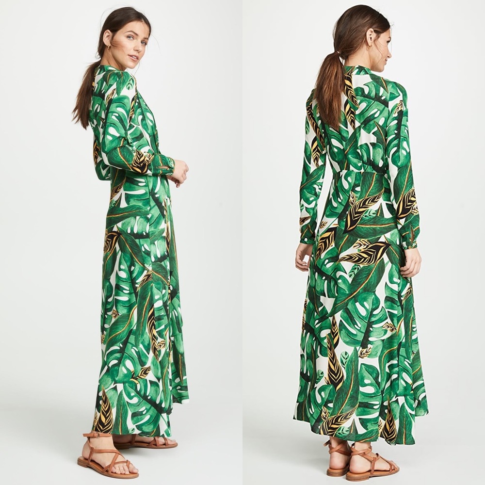 ❗️SOLD❗️Farm Rio Max Amazonia Long Sleeve Dress - Picture 3 of 11
